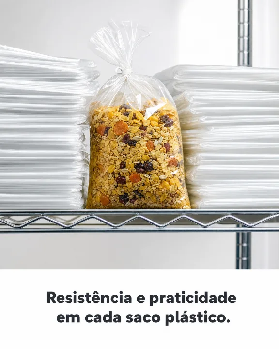 Resistência e praticidade em cada saco plástico