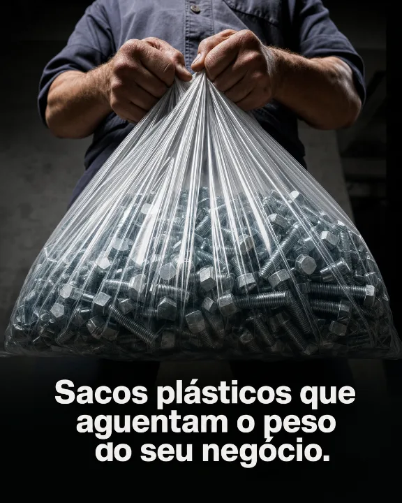 Sacos plásticos que aguentam o peso do seu negócio