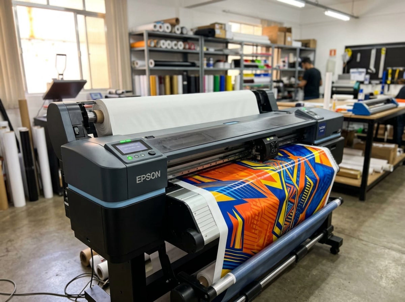 Impressora Epson em operação no Grupo Épicos